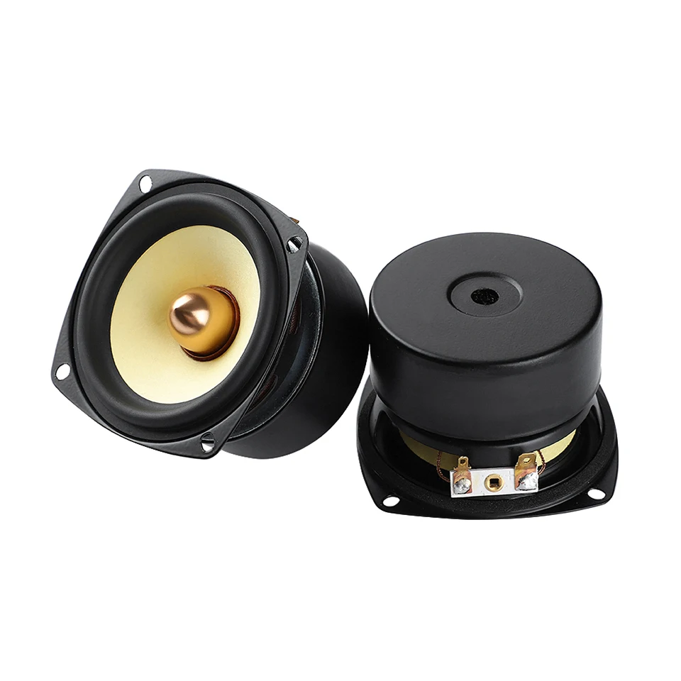 AIYIMA 2Pcs 3 Inch 4/8 Ohm 25W Speaker Full Range Audio DIY Audio Bookshelf Speakers Round Sqaure Home Sound Theater Amplifier