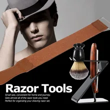 Pro 4 в 1 прямая бритва+ щетка для бритья+ держатель для кисти+ кожаный ремень мужской набор для бритья набор инструментов для бритвы