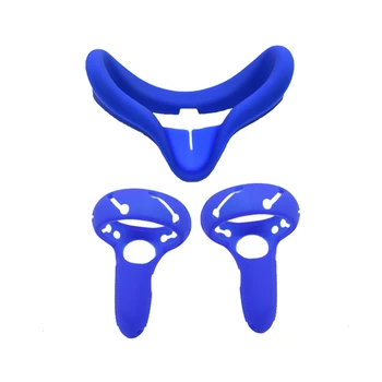 

3pcs/set Anti Scratch Soft Video Games Controller Skin Cover VR Accessories Lightproof Sweatproof Elastic For Oculus Quest