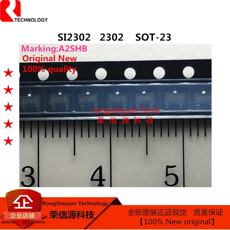 20pcs SI2302DS SI2302 A2SHB SOT 23 2.5A/20V N Channel Enhancement ...