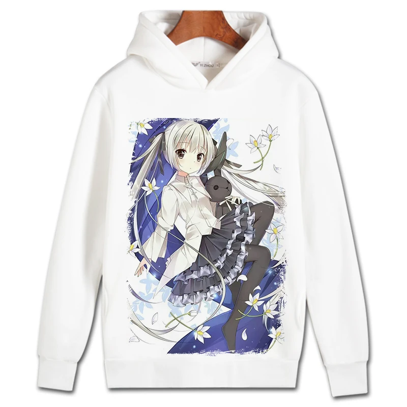 Yosuga no Sora Cosplay Hoodie Kasugano Haruka Hoodies Winter Autumn Fleece Sweatshirts Casual Pullover Costume | Тематическая