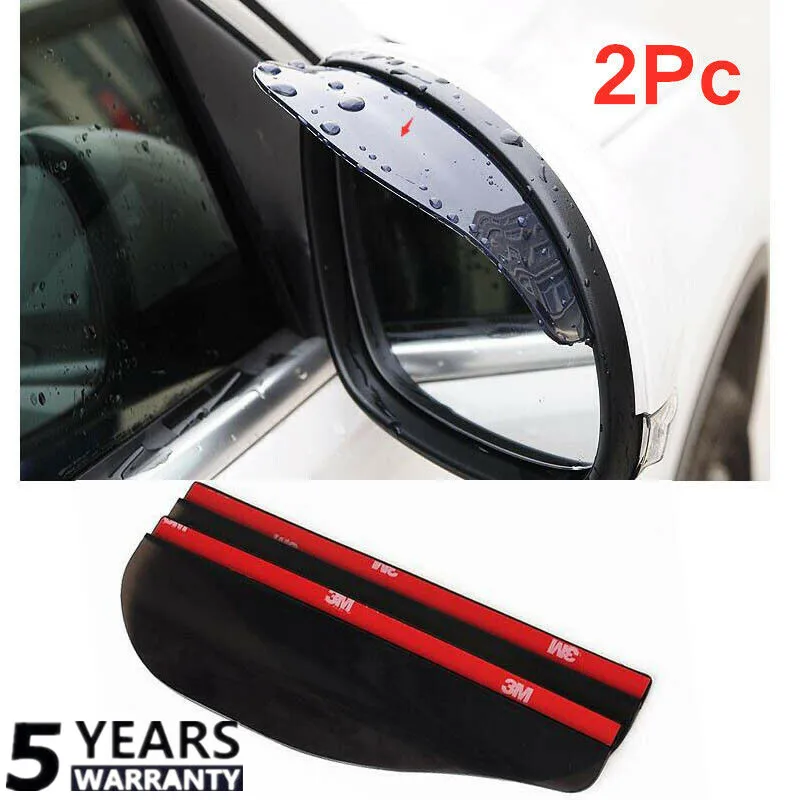 2 Pieces Car Rear View Mirror Sun Visor Mirror Rain visor Mirror