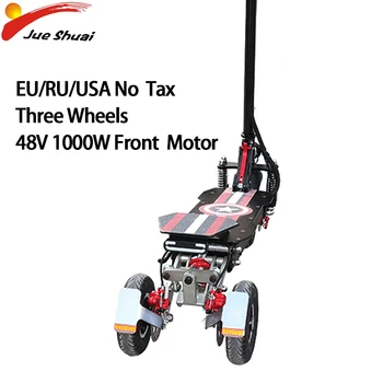Preise Neue E Roller Drei Rad 48V1000W Vorne Motor-Rad Elektro Roller Für Erwachsene Folding Mit 21ah Batterie Skateboard Langes Brett