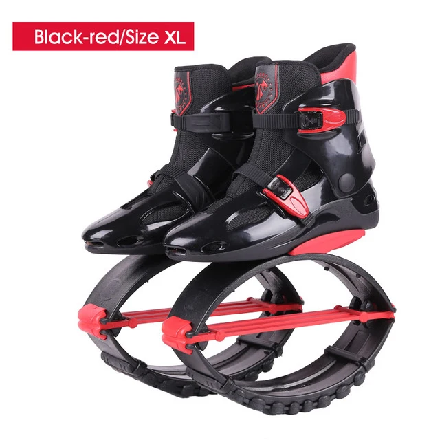 Black-red-Size XL Кроссовки «кенгуру» унисекс; сапоги для прыжков; обувь для прыжков; кроссовки для прыжков; спортивная обувь для прыжков; обувь для фитнеса; спортивная обувь для улицы - Цвет: Black-red-Size XL