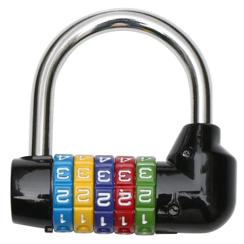 

Padlock Black with Combination 5 Numeros