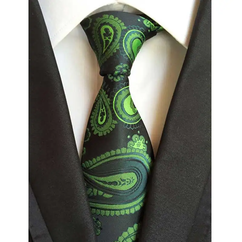Мужские галстуки роскошные шелковые галстуки на шею 8 см Полосатый Цветочный Пейсли Классический галстук для мужчин Формальный Бизнес Свадебная вечеринка Gravata подарок - Цвет: YU-H51