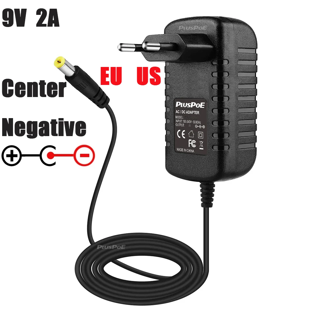 Description Picture 3 of item9V 1A 2A Power Supply AC/DC Center Negative Adapter for Casio Piano Keyboard Guitar Effects Pedal Boss Zoom Dunlop Ditto Charger