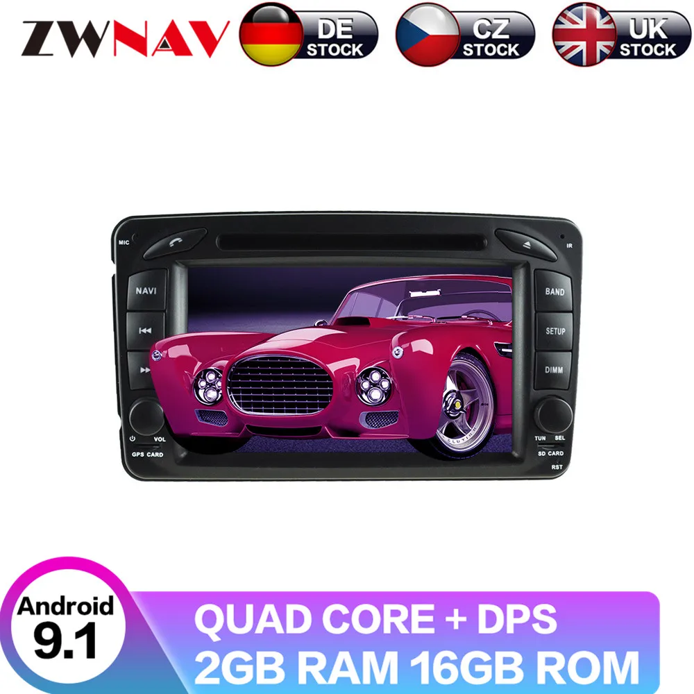 Android 9 с DSP для Mercedes Benz W203 W209 W463 Viano Buto W168 автомобильный без DVD видеоплеера