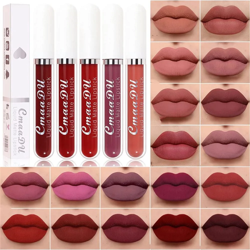 18 Colors Matte Liquid Lipstick Lip Stain Matte Lipstick 24 Hours Long