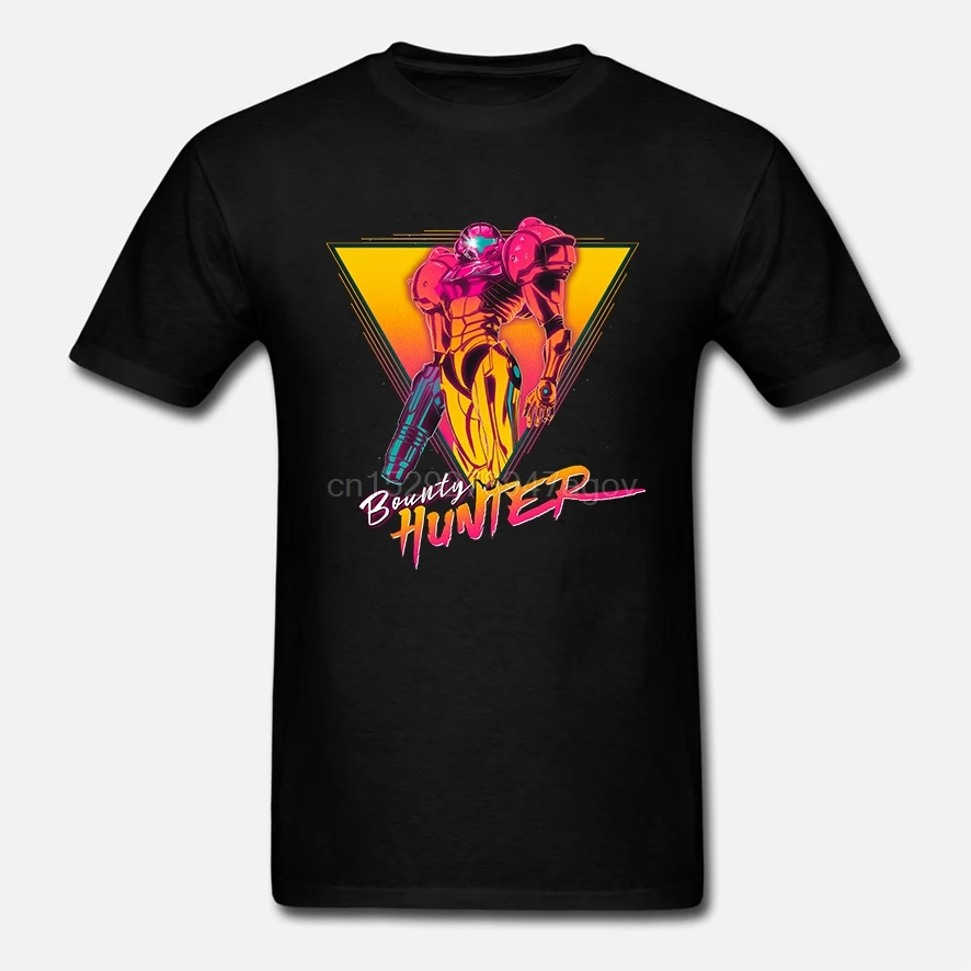 100% Cotton O-neck Custom Printed Tshirt Men T shirt Space Bounty Hunter - Metroid Women T-Shirt | Мужская одежда
