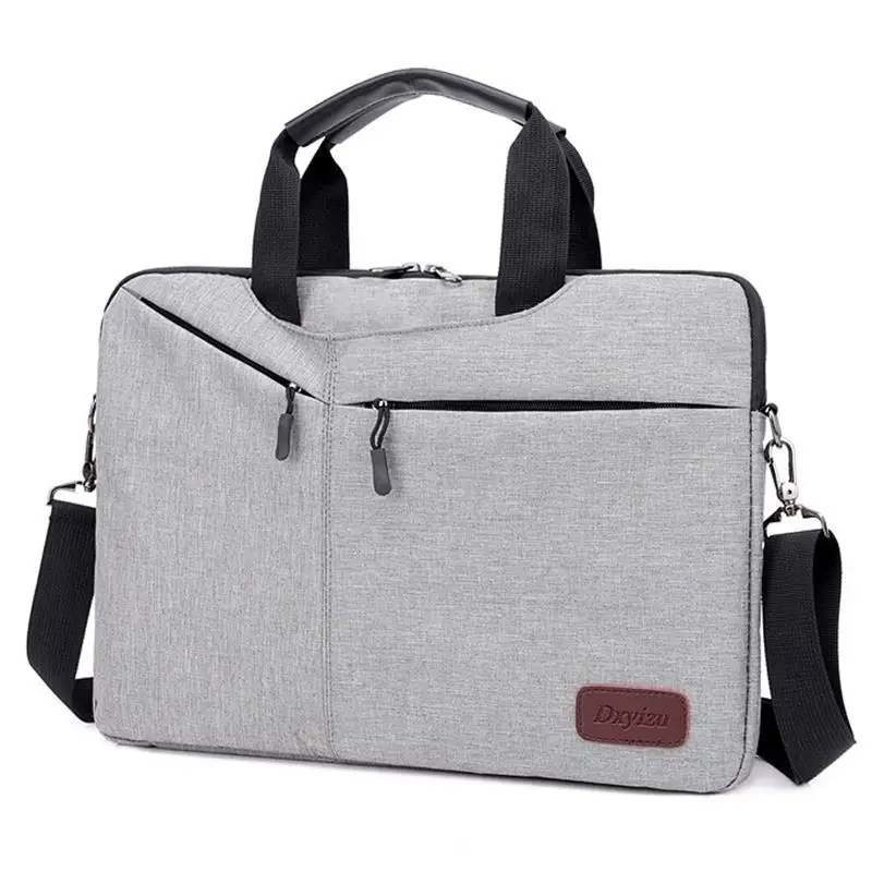 

New Style MEN'S Briefcase 14-Inch Laptop Computer Bag Men Crossbody Bag Multilayer File Bag
