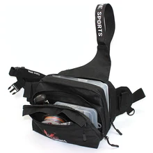 3-Слои Рыболовная Сумка Большой Ёмкость прочная нейлоновая оплетка продлевает Messenger Сумка на поясном ремне Водонепроницаемый рыболовная приманка катушка лесы сумки для хранения