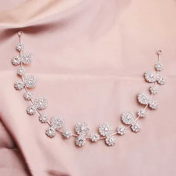 

FORSEVEN New Korean Fashion Simple Shining Crystal Hairbands Tiaras Women Bride Noiva Wedding Party Hair Jewelry Accessories