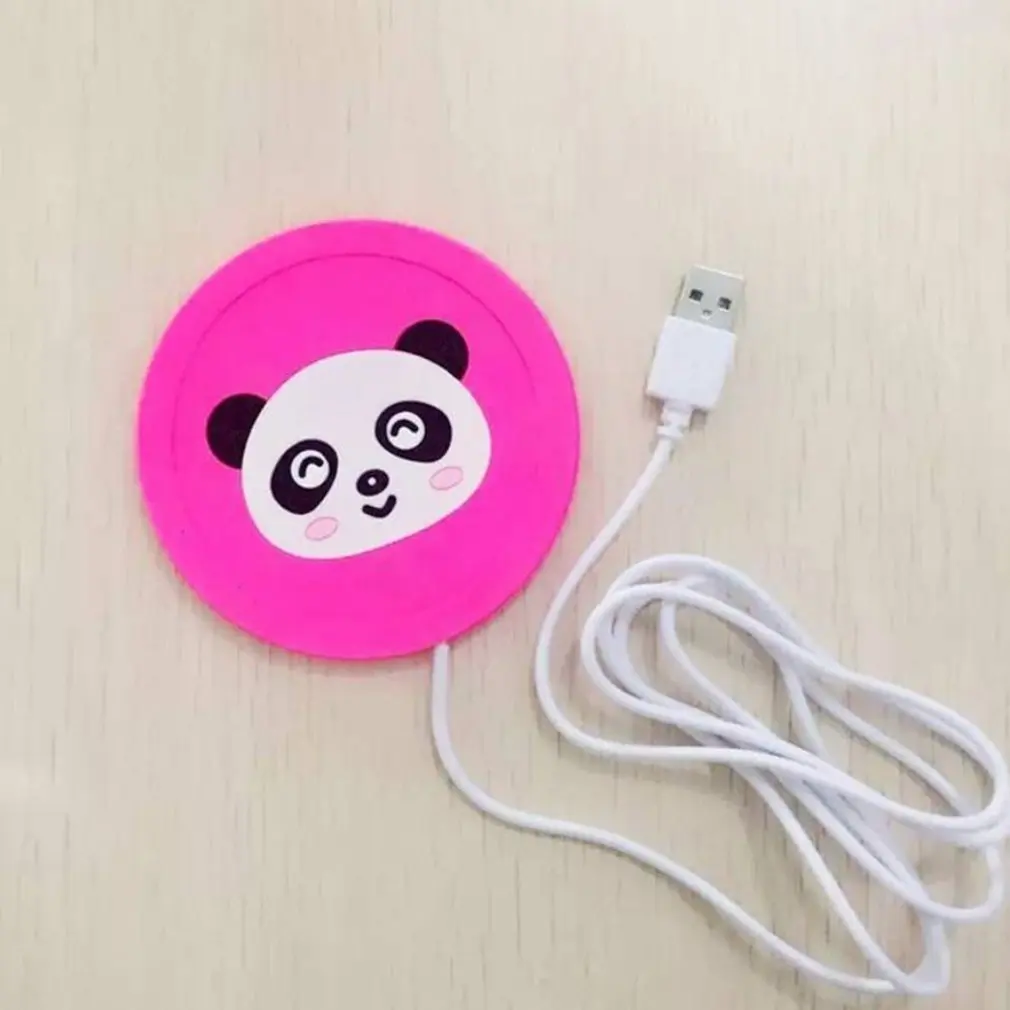 Мультяшная чашка для чая, кофе, кружка, коврик, грелка, USB питание, нагревательная чашка, коврик, подставка для напитков