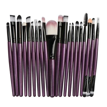 

La Milee 20pcs makeup brushes set eye shadow foundation powder eyeliner eyelash lip make up brush Cosmetic Beauty Tool Kit Hot