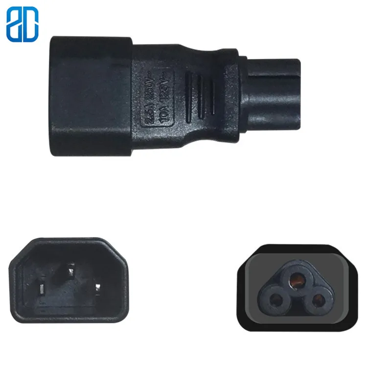 C14-C5 IEC 320 C14 для C5 адаптер переменного тока, IEC переменного тока 3-полюсный мужской Микки Мышь переменного тока 3-полюсный женский Мощность адаптер конвертер