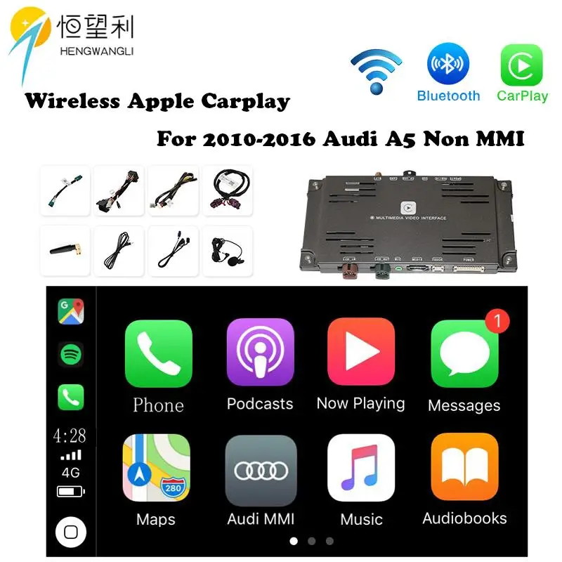 OEM оптовая продажа wifi беспроводной Apple Carplay для 2010 2016 Audi A5 NON MMI iOS Android Mirroring Авто