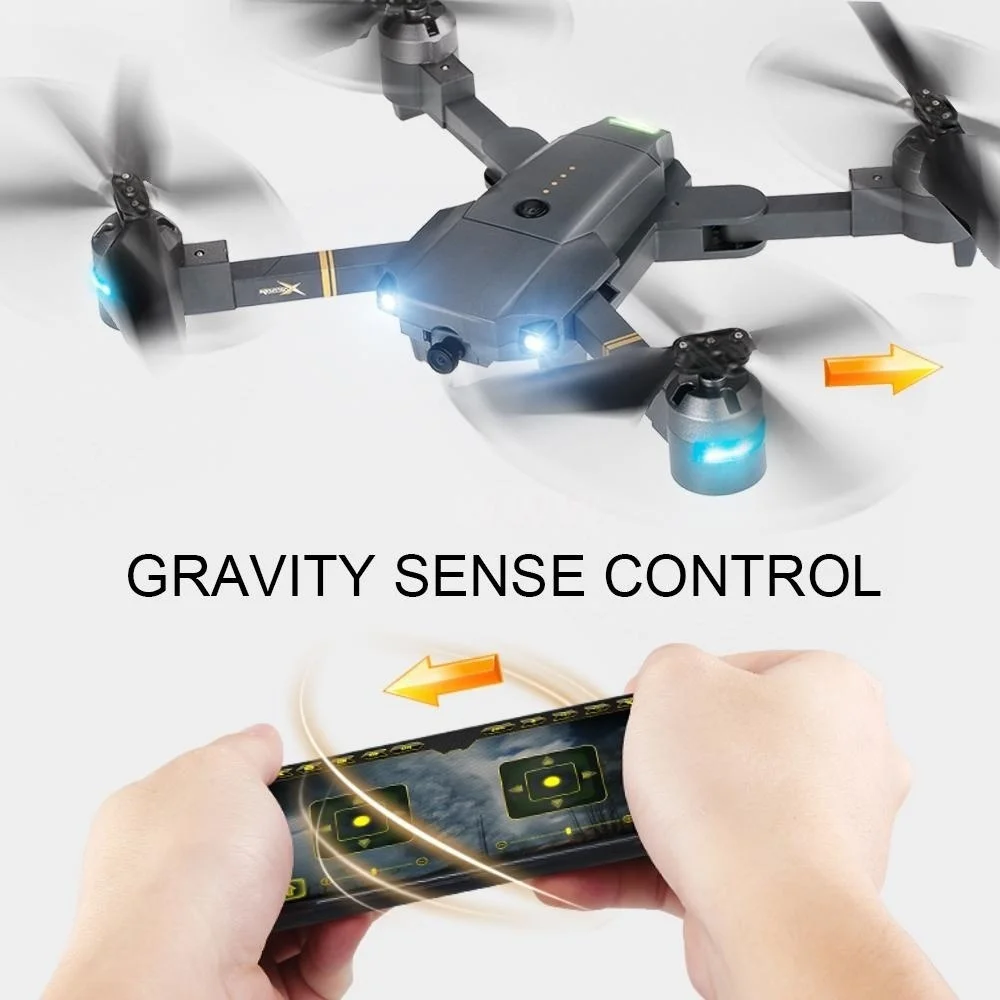 

XT-1 quadcopter gravity induction fixed high folding throwing aerial drone + storage bag 1080P with wide angle Electric Intellig