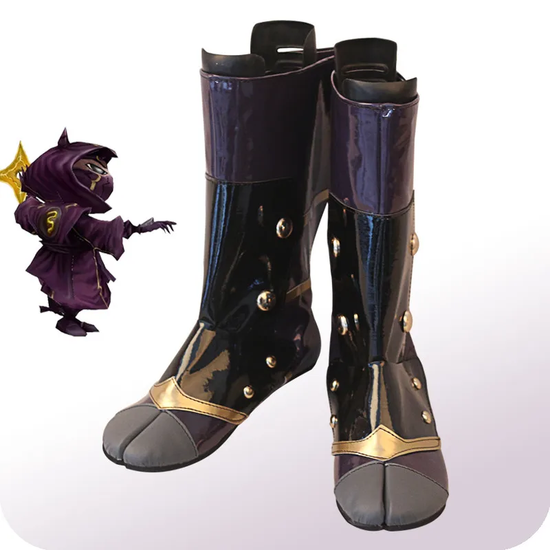 

Аниме Косплей LOL настоящая боль группа Kennen обувь Хэллоуин Короткие панк сапоги A