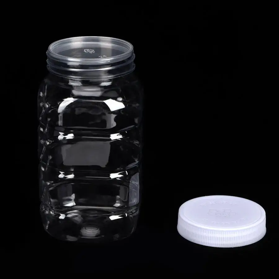 32Pcs/Set Transparent Plastic Honey Bottle Home Multipurpose Juice Candy Jar Sealing Leakproof Bottle Can