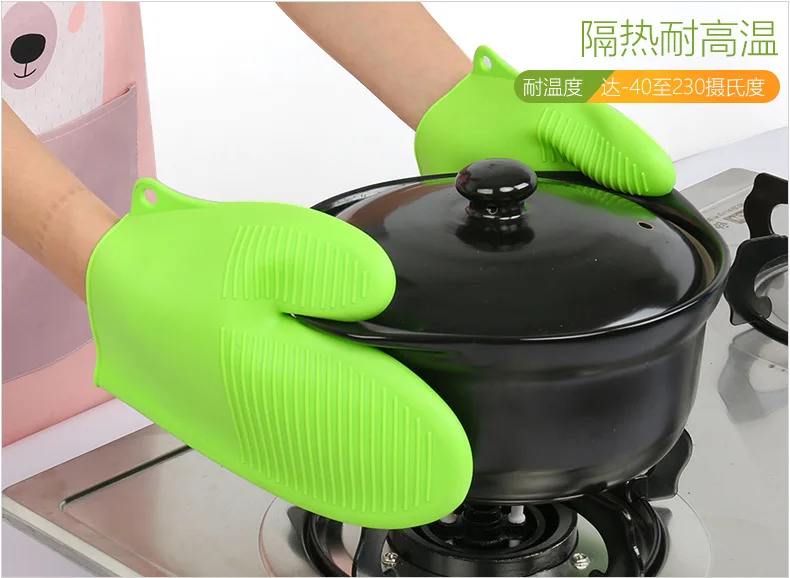 Microwave Oven Mitts Silicone Kitchen Gloves Waterproof Hot Heat Resistant Silicon BBQ Grill Glove Cooking Mitts Baking Grilling Microwave Oven Mitts Silicone Kitchen Gloves Waterproof Hot Heat Resistant Silicon BBQ Grill Glove Cooking Mitts Baking Grilling