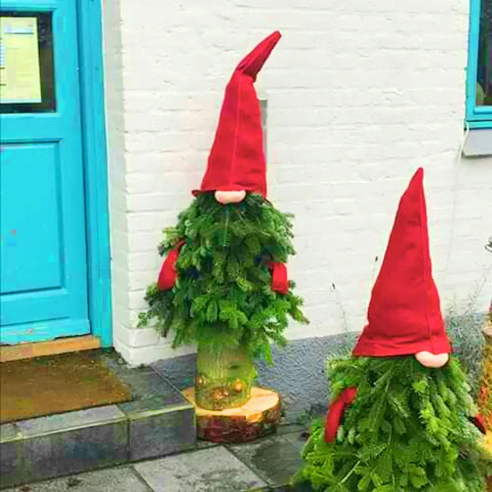 

Christmas Xmas Tree Top Hat Nose Gloves Gnome Ornament Hanging DIY Decoration Christmas Decorations For Home Christmas Gift