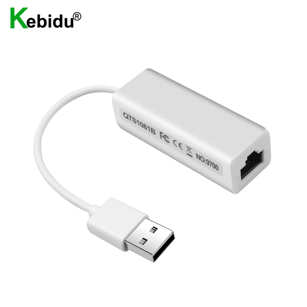 Kebidu Scheda Di Rete Usb 2.0 A Rj45 Ad Alta Velocità Micro Usb A Rj45 Ethernet Lan Adapter Per Pc Laptop Windows Xp 7 8