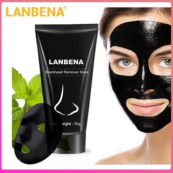

LANBENA Blackhead Remover Nose Black Mask Face Care Mud Acne Treatment Peeling Acne Treatment Black Deep Cleansing Skin Care