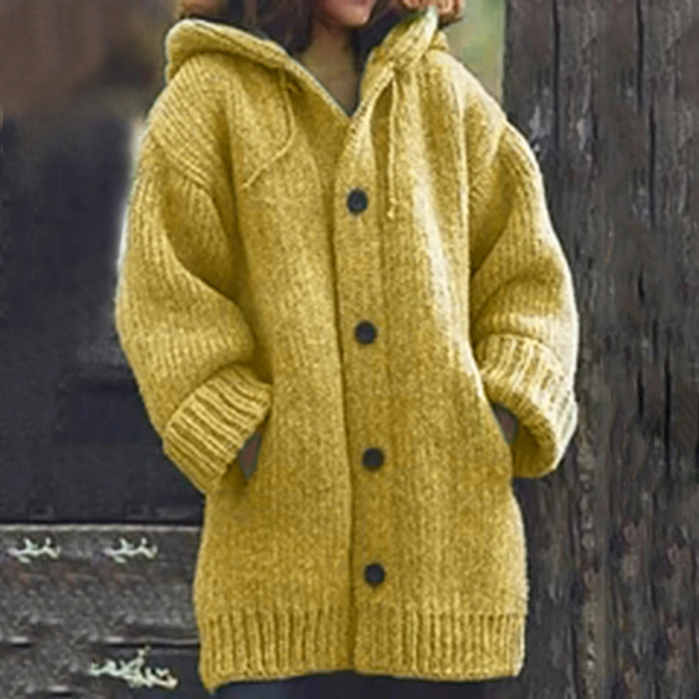 MJARTORIA Autumn Women Long Cardigan Solid Hooded Sweater Long Coat Winter Women Knitting Coat Plus Size 5XL Casual Knittwear2 MJARTORIA Autumn Women Long Cardigan Solid Hooded Sweater Long Coat Winter Women Knitting Coat Plus Size 5XL Casual Knittwear2