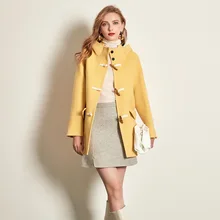 Зимнее 20% кашемировое пальто, теплое зимнее длинное пальто с капюшоном и воротником, Женское шерстяное пальто, офисное женское тонкое пальто, большие размеры