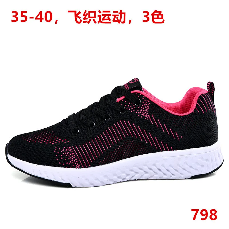 

2019 Spring And Summer New Style Breathable Low Top Fly Woven Athletic Shoes Student Korean-style Running WOMEN'S Shoes 798