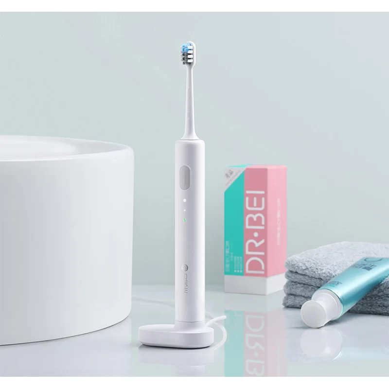 Xiaomi DOCTOR BET-C01 акустическая электрическая зубная щетка эффективная Водонепроницаемая Портативная зарядка Беспроводная зубная щетка высокое качество белая