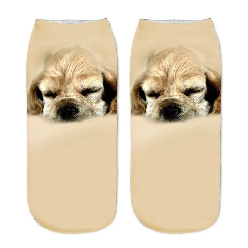 1 пара новых коротких носков для малышей с рисунком собаки Лидер продаж, Детские подростковые носки с 3d принтом для девочек и мальчиков короткие носки