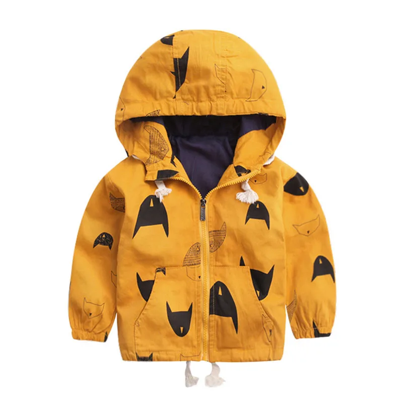 

Spring Jackets for Boys Girls Clothes Children Clothing 2-6Y Hooded Thin Outerwear Baby Windbreaker Kids Coats for Girls