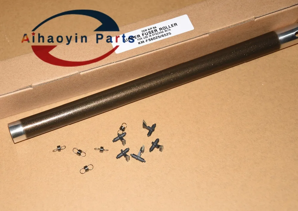Upper roller + new fuser finger For Kyocera FS6025 FS6030 FS6525 FS6530 TASKalfa 255 305 302K393112 302K393111 302K393110 FK-475 (1)
