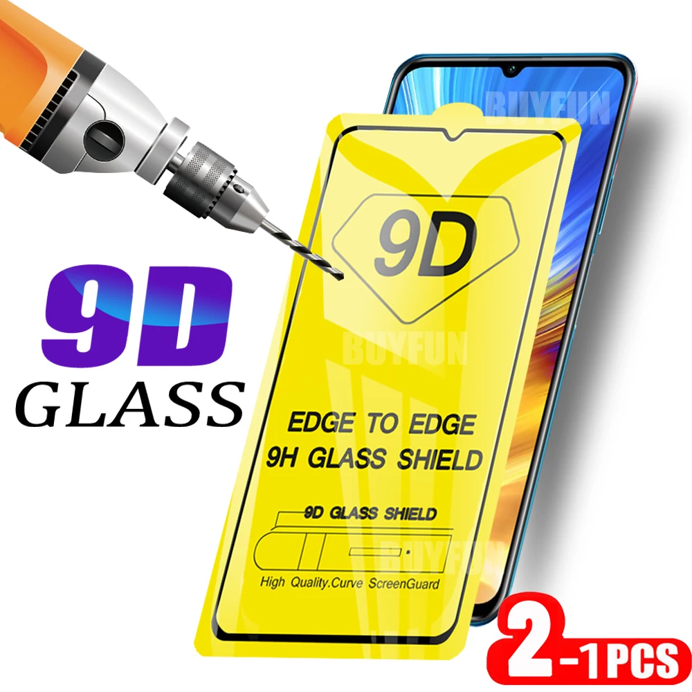 1/2 шт. 9D полноэкранное стекло для Huawei Honor 10 Lite 9 закаленное 9X Pro premium X10 защитное
