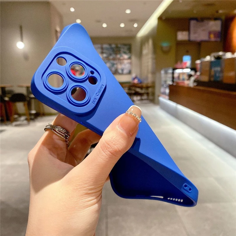 Colorful Matte Candy Silicone Case with Camera Protection