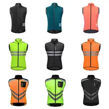 WOSAWE светоотражающий велосипедный жилет без рукавов плотная дышащая ветровка Высокая Видимость MTB велосипедная одежда велосипедный защитный жилет