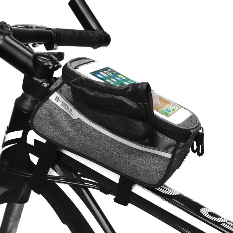  2019 Bicycle Cycling Bike Frame Phone Bags Holder Touchable Pannier Mobile Phone Bag Case Pouch New