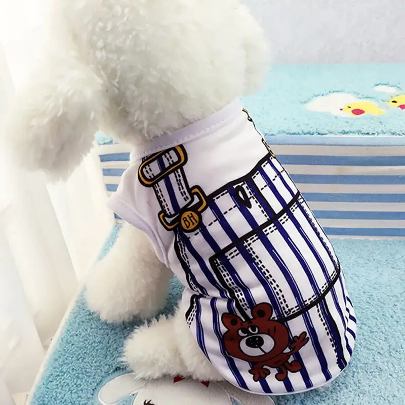 Pupp жилет рубашки Одежда для собак, худи, пальто Забавные костюмы весенняя одежда для собак Лето Щенок рубашки одежда