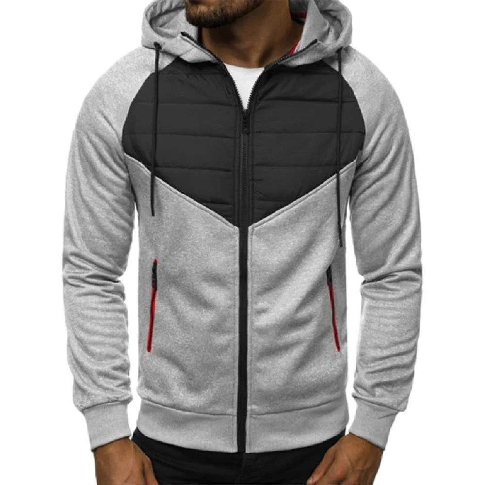 

Men Hoodies Sweatshirts Military Sportswear Jacket Patchwork Raglan Sleeve Tracksuits Coat Autumn Winter Zip Hoody Windbreaker