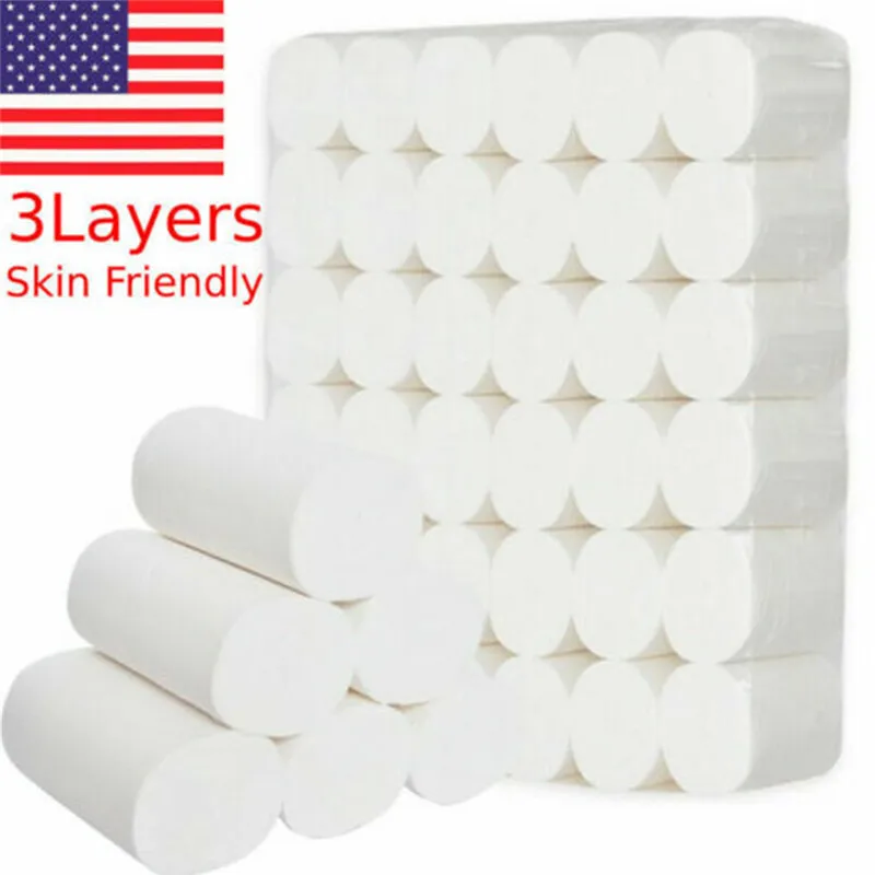 

Roll Pack of 12 Paper Home Bath Paper Bath Toilet Roll Paper Toilet Paper White Toilet Paper Toilet Roll Tissue Towels Tissue