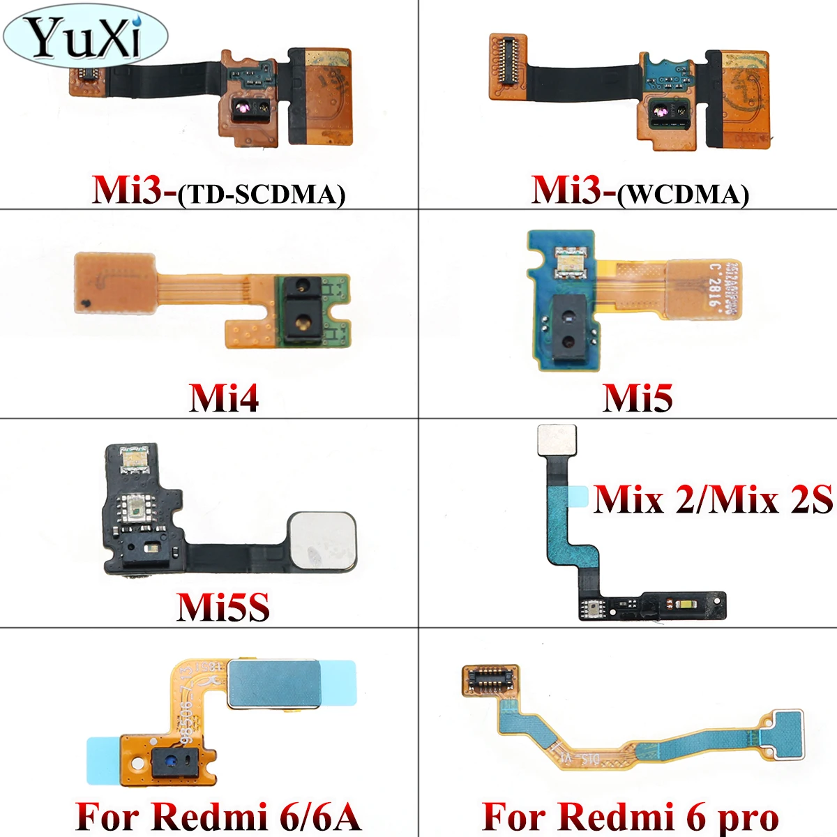 YuXi светильник приближения сенсор гибкий кабель расстояние зондирования разъем для Xiaomi mi3 mi4 mi5 3 4 5 5S Mix 2 2S для Redmi 6 6A 6Pro