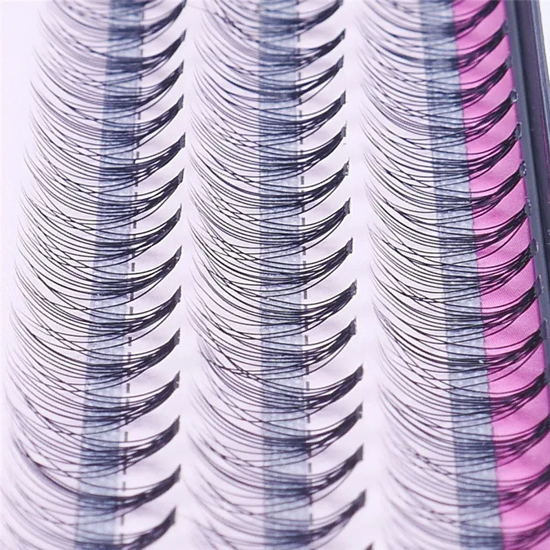 

60 Bundle/Box Individual Cluster Natural Long Eye Lashes Professional Makeup Fake False Eyelashes Grafting Extensions Tools