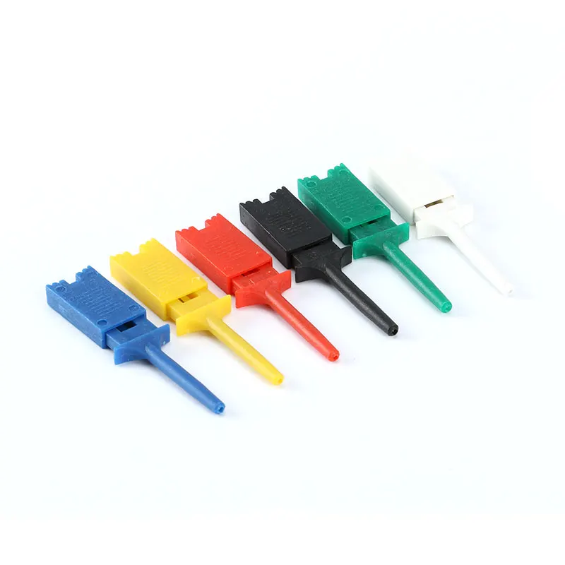 Test Probes 12pcs Mini Grabber Test Hook Clip Test Probe Hook For SMD IC Cilps SMD IC Probe Jumper Clip Mini Grabber