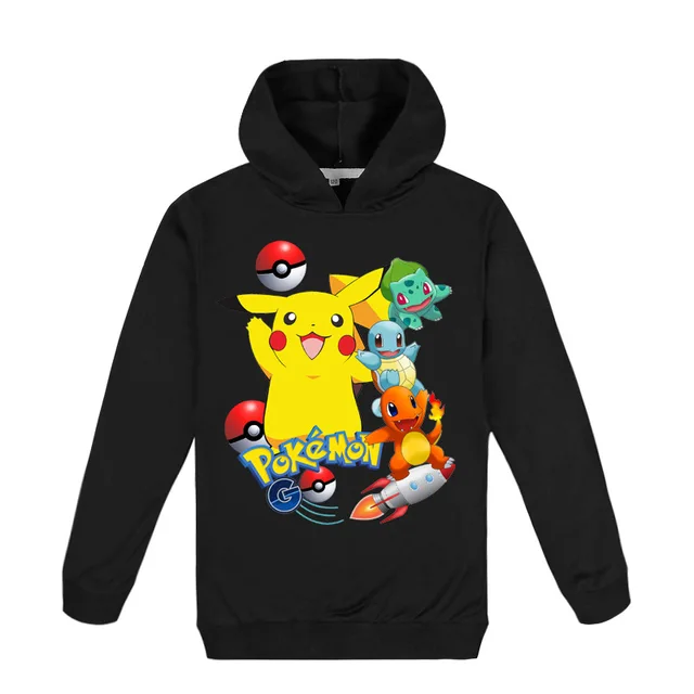 Jungen kinder Kapuzenpullover Sweatshirt Pokemon GO Pikachu HIT mask Pokemon