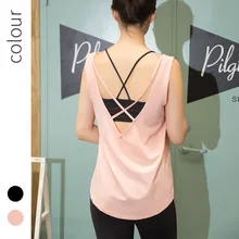 Женский топ для фитнеса, Йога, свободные рубашки, дышащий жилет для спортзала атлетики, быстросохнущий, без рукавов, с вырезами, укороченный топ, спортивная одежда, S-L