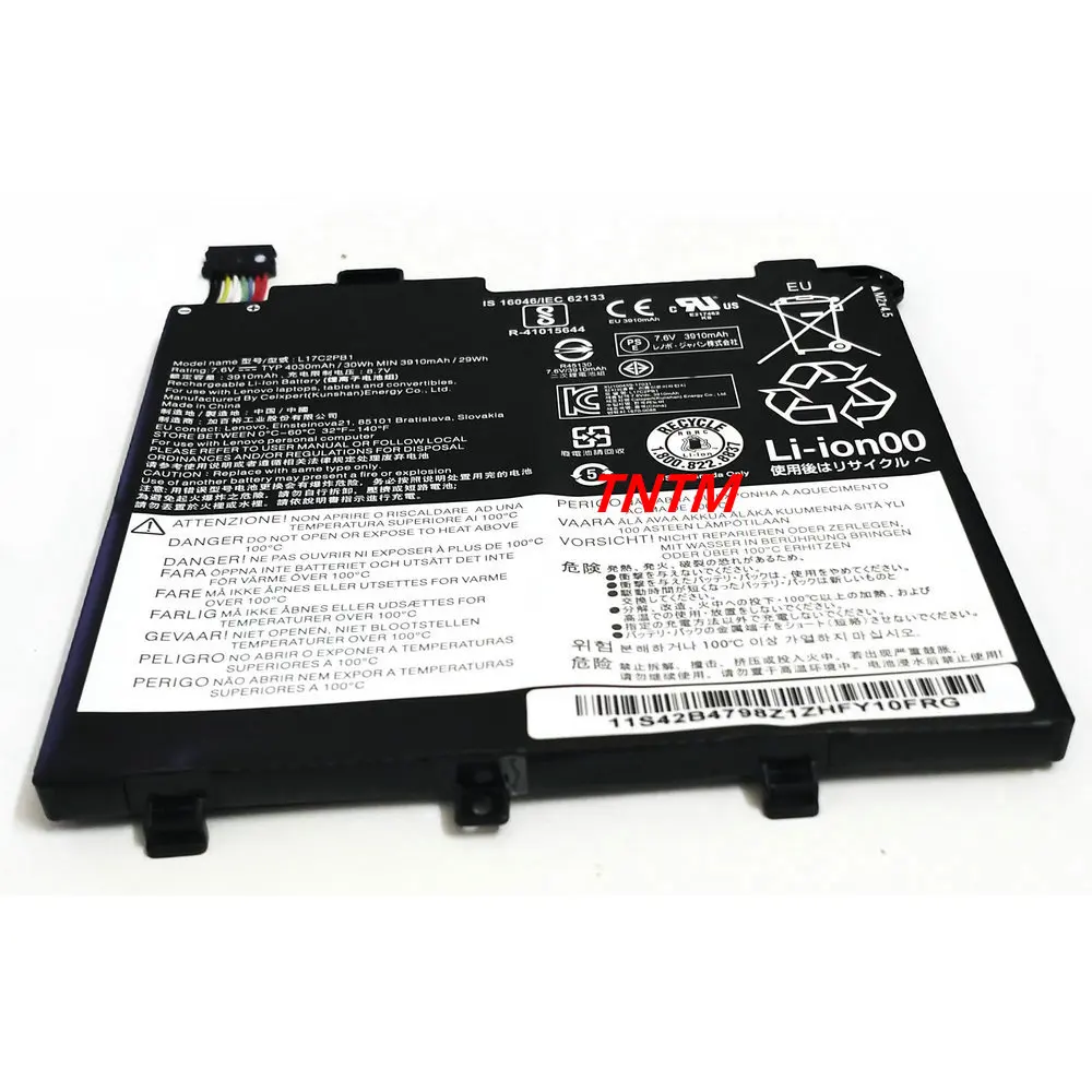 Genuine Bateria do Portátil para Lenovo V33014ikb V330-14arr V130-14ikb E4380 L17m2pb1 K43c90 E4-arr L17l2pb1 L17m2pb2 L17c2pb1 - Imagem 5