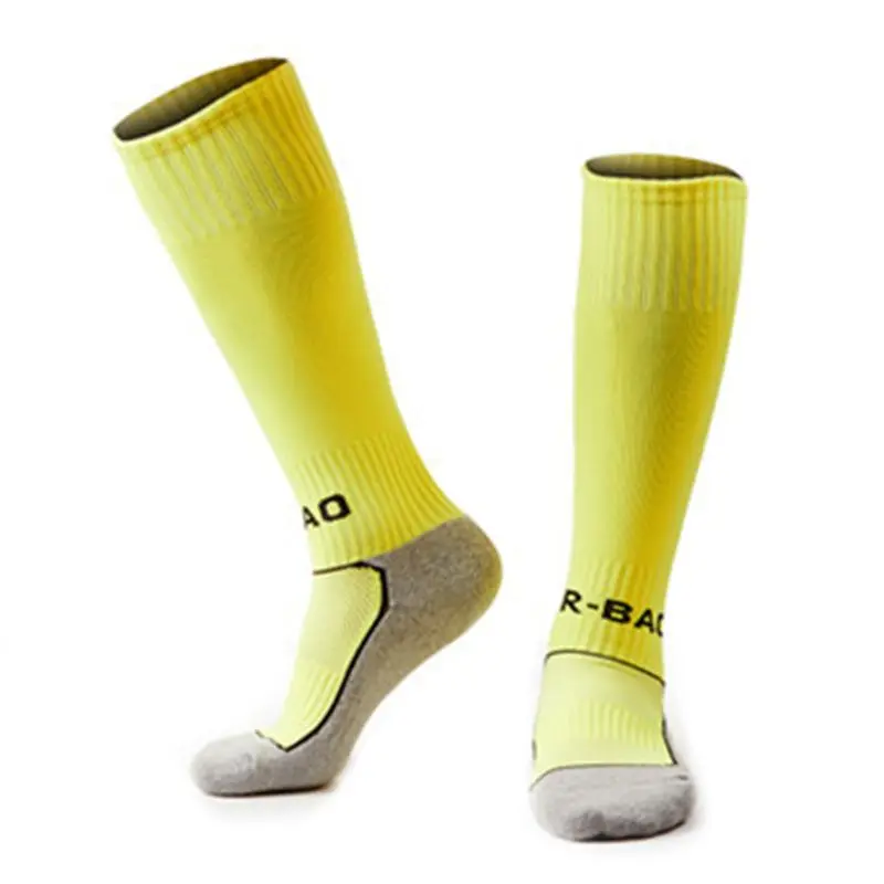 Детские гольфы без пятки для футбольного футбола; утолщенные махровые носки под давлением; G99D