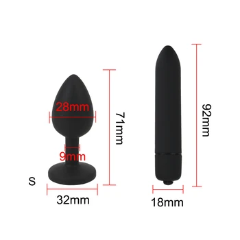 OLO Butt Plug Anal Plug Bullet Vibrator Sex Toys for Women Men Prostate Massager Erotic Adult Products 5